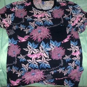 Divided mens flower shirt